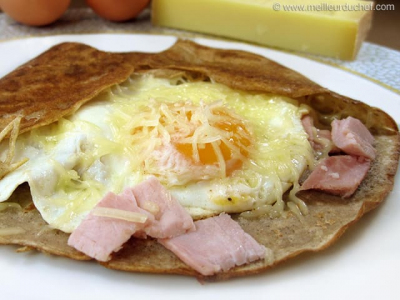 Recipe Ham and cheese galette - FRIJE