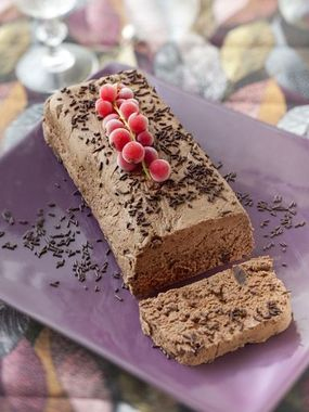 Recipe Frozen chocolate and caramelized almond nougat - FRIJE