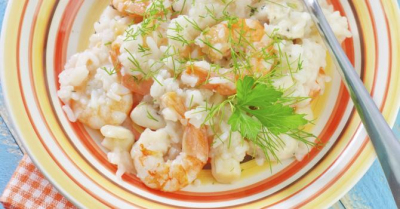 Recipe Light Shrimp Risotto with Coconut Milk and Lime - FRIJE