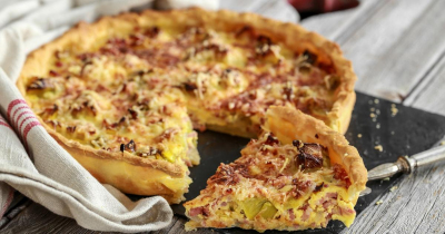 Recipe Leek and Gruyère Cheese Crustless Tart - FRIJE