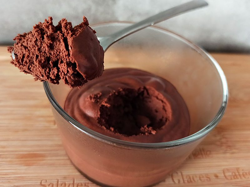 Recipe Vegan Chocolate Mousse with Chickpea Juice in the Thermomix FRIJE
