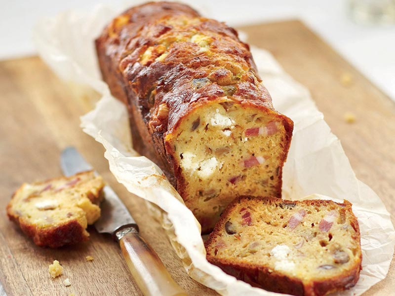 Recipe Goat Cheese Hazelnuts And Bacon Cake In A Thermomix Frije