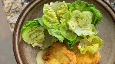 Recipe Breaded Camembert Croque-Monsieur by Cyril Lignac - FRIJE