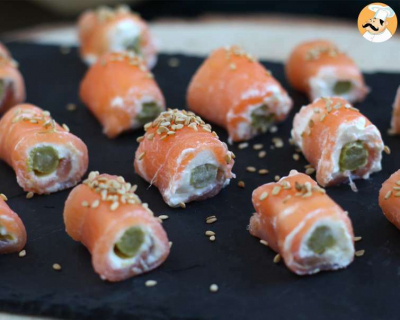 Recipe Salmon Rolls with Goat Cheese and Asparagus - FRIJE