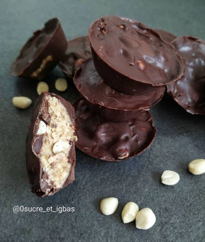 Recipe SNICKERS CUP low sugar and low glycemic index chocolate-peanut - FRIJE