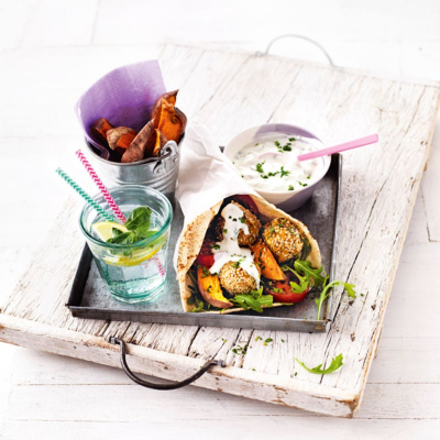 Recipe Zucchini falafels with sweet potato fries | WW 13 SP - FRIJE