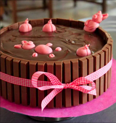 Recipe Mud bath birthday cake for pigs - FRIJE