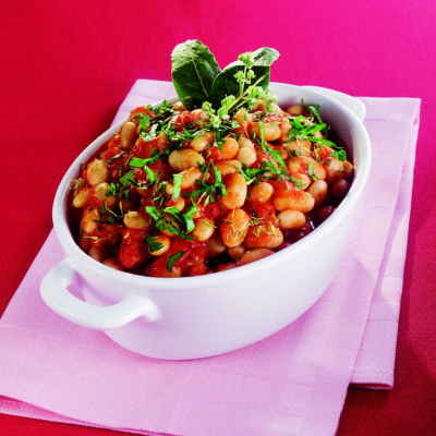 Recipe White beans with tomato | 1 serving - FRIJE