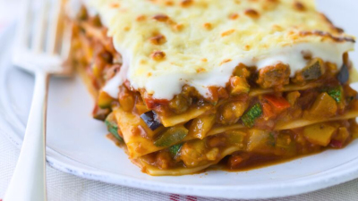 Recipe Beef and vegetable lasagna - FRIJE