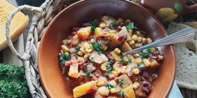 Recipe Three Sisters Soup (corn, beans, and squash) - FRIJE