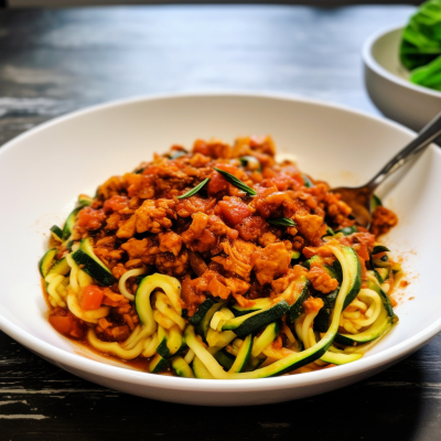 Recipe Zucchini Spaghetti with Chicken Bolognese - FRIJE