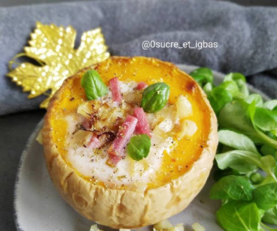 Recipe Low GI Butternut Squash Stuffed with Cream Cheese - FRIJE