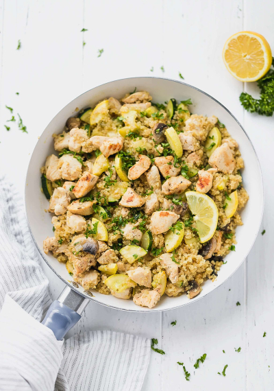 Recipe Roasted chicken breasts and quinoa - FRIJE