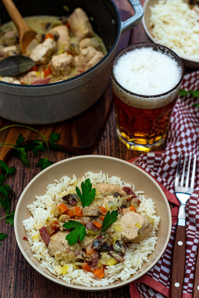 Recipe Chicken stew with beer - FRIJE