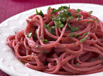 Recipe Pink garlic and parsley pasta - FRIJE
