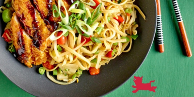 Recipe Chicken Tonkatsu and Stir-Fried Vegetable Noodles - FRIJE