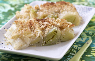 Recipe Leeks gratin with Comté cheese - FRIJE