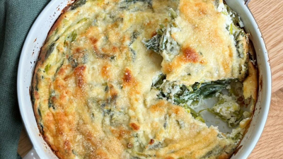 Recipe Leek and Parmesan Green Top Gratin - FRIJE