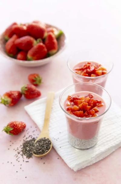 Recipe Strawberry Chia Pudding Verrines - FRIJE