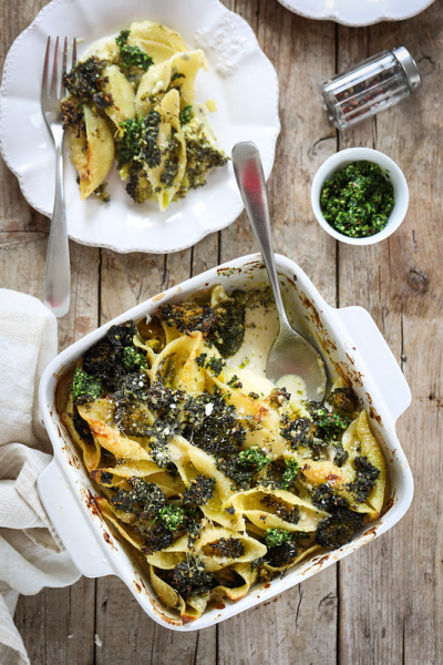 Recipe Pasta gratin with broccoli and gorgonzola - FRIJE